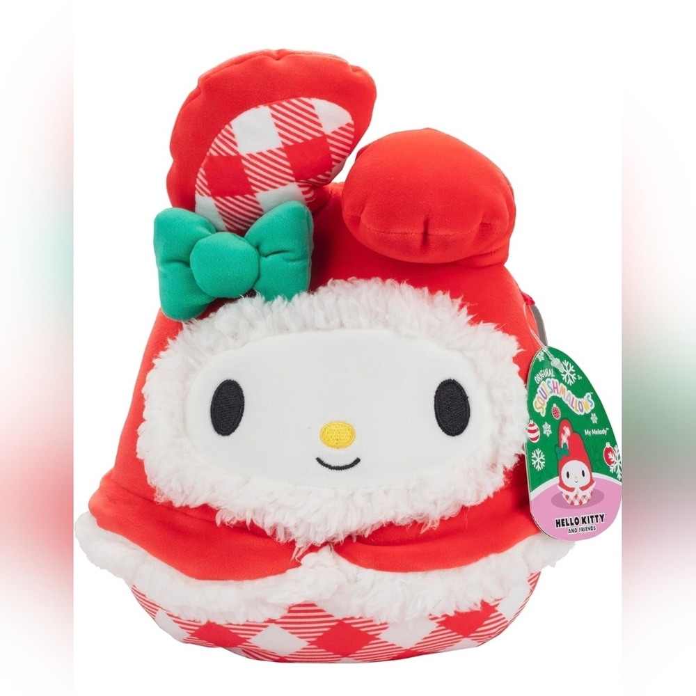 - Squishmallows 8" My Melody Official Kellytoy Christmas Plush
